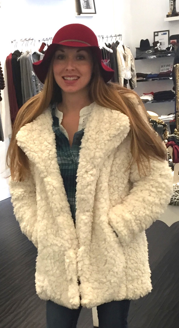 A White Plush Coat Madonna & CoMadonna & Co