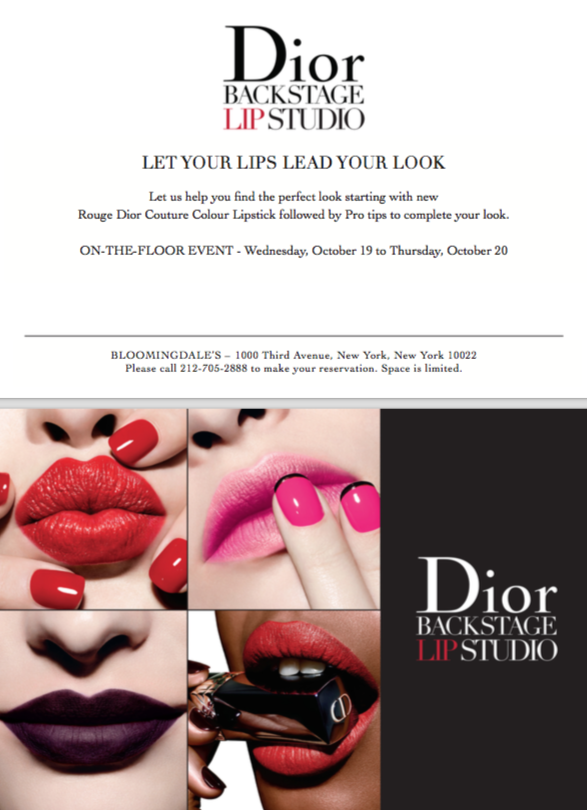 Beauty Event --Dior & Madonna & Co